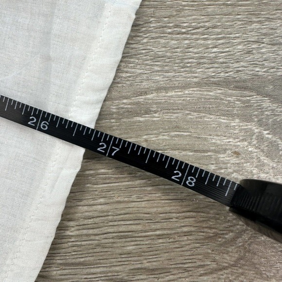 NWT Raga LA Womens S Floral White/Blue Linen Embroidered Boho 3/4 Sleeve Blouse - Picture 8 of 8